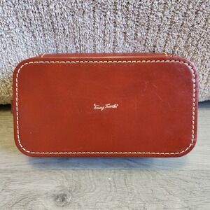 Vintage Tommy Traveler Leather Toiletries Case Travel Bag